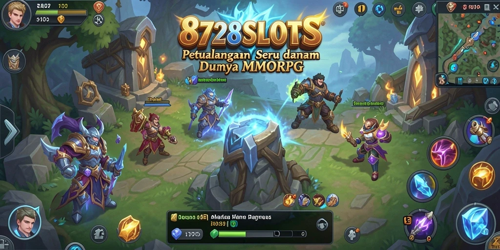 Tampilan gameplay seru dalam dunia fantasi 8728SLOTS.