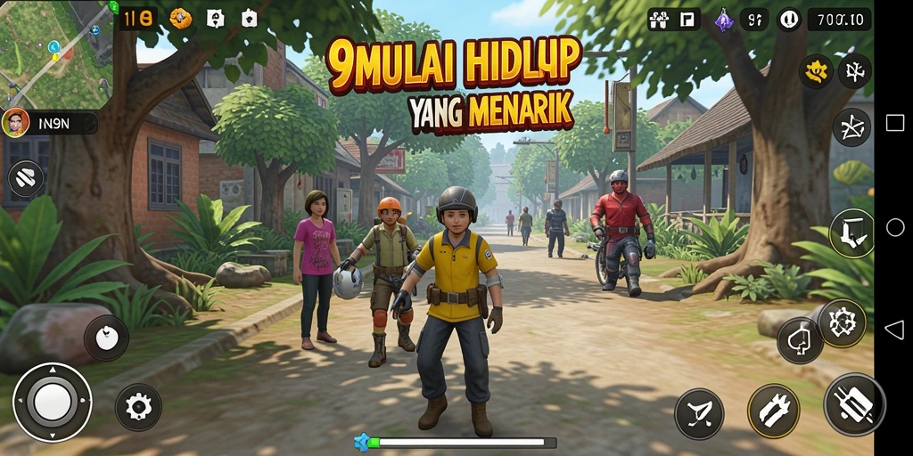 Tampilan gameplay 9N9N yang menarik dan interaktif.
