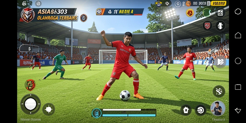 Screenshot utama ASIA303 menampilkan gameplay olahraga yang seru.