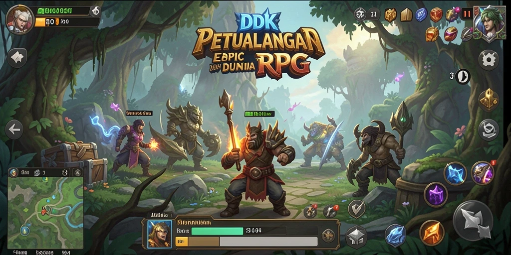 Screenshot menunjukkan aksi seru dalam pertarungan DKK yang dinamis.