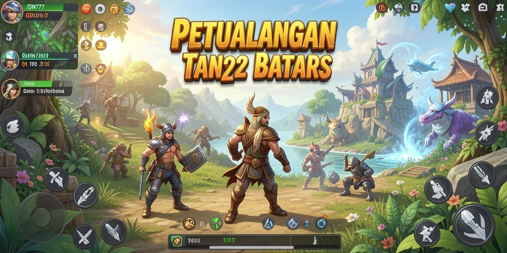 Screenshot permainan IDN777 menampilkan petualangan dalam dunia terbuka yang luas.