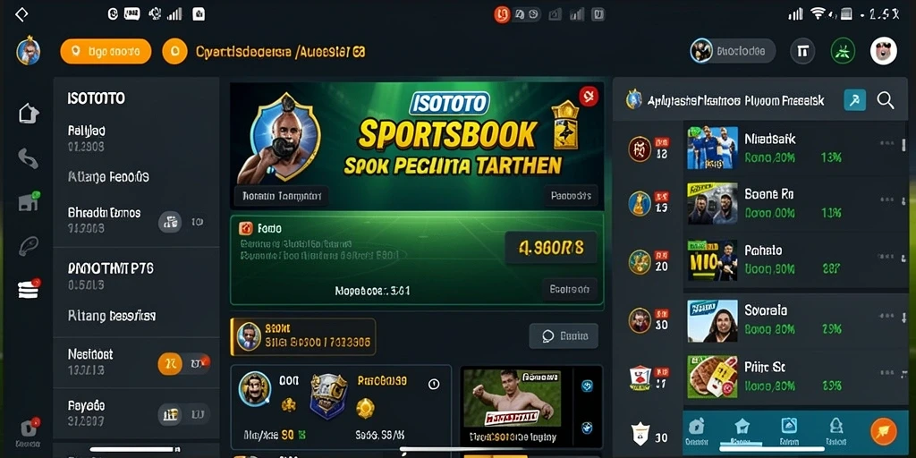Tangkapan layar ISOTOTO dengan tampilan menarik dari pertandingan taruhan.