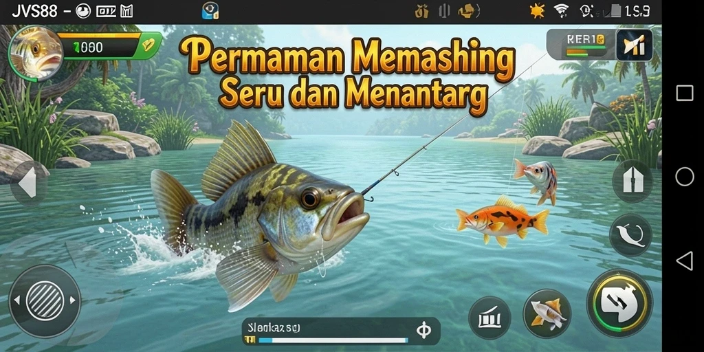 Gameplay JVS88 menampilkan aksi memancing yang mendebarkan dan visual yang memukau.