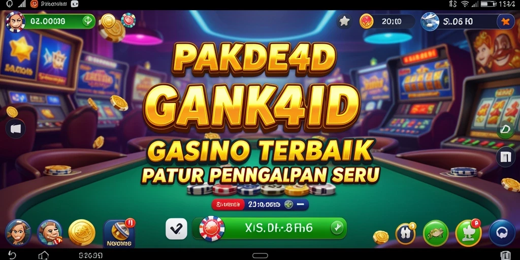 Tampilan gameplay yang menarik di PAKDE4D dengan berbagai permainan Kasino.