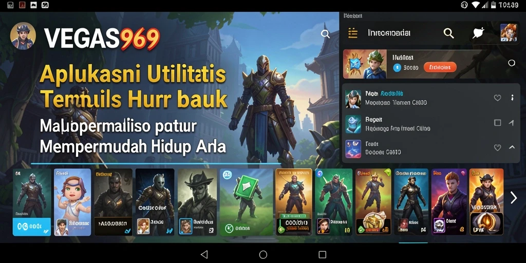 Tampilan antarmuka aplikasi VEGAS969 yang mudah digunakan dan menarik.